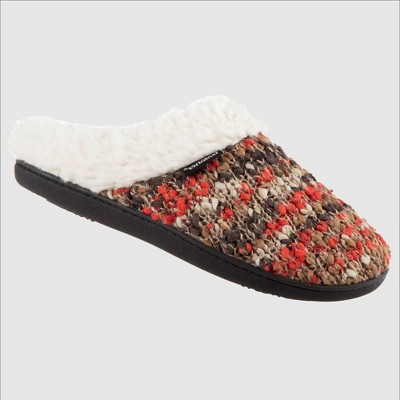 Isotoner Women's Sweater Knit Amanda Hoodback Slippers