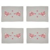 Saro Lifestyle Holiday Placemats With Peppermint Christmas Tree Design (Set of 4) - 3 of 4