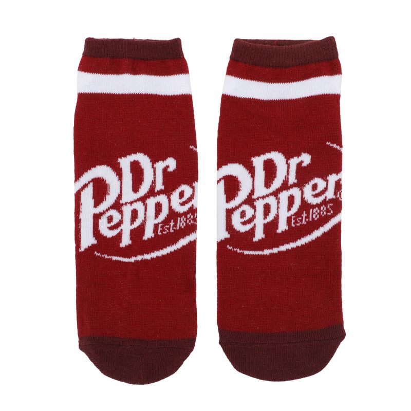 Dr Pepper Soda Logos Women's 5-Pair Ankle Socks, 2 of 7