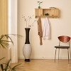 ORRD 39" Artificial Rattan Floor Vase Dark Brown, Two-Tone Woven Vase for Farmhouse Living Room & Entryway Decor - 4 of 4