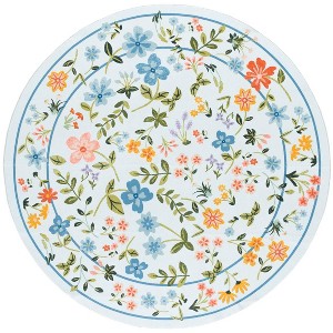 Martha Stewart Floral - MSRW190 - Indoor Power Loomed Machine Washable Skid-Resistant Rugs - 1 of 4