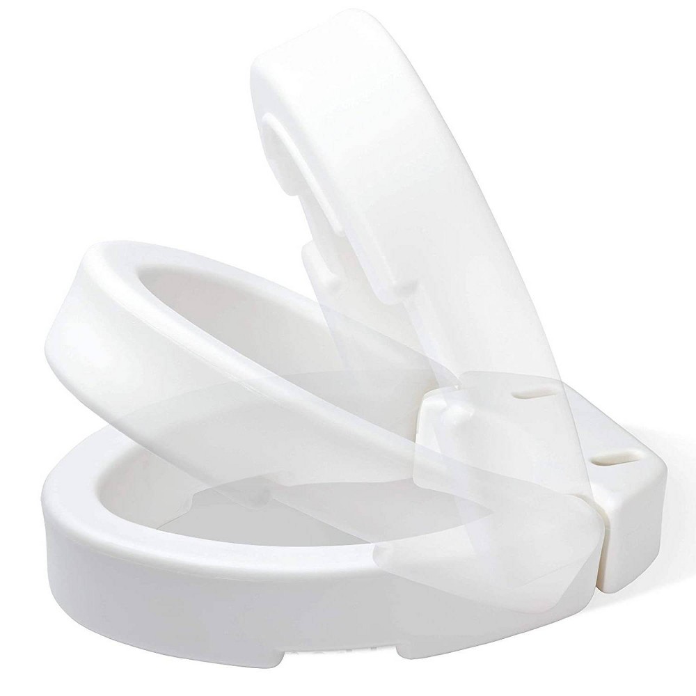 Photos - Bath Toy Carex Hinged Toilet Seat Riser - Round 