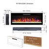 NAYSAYE Indoor Fireplace Wall Mounted Fireplace Insert Overheating Protection and Energy Efficient for Living Room, Black, 60"*4.3"*18.6" - 4 of 4