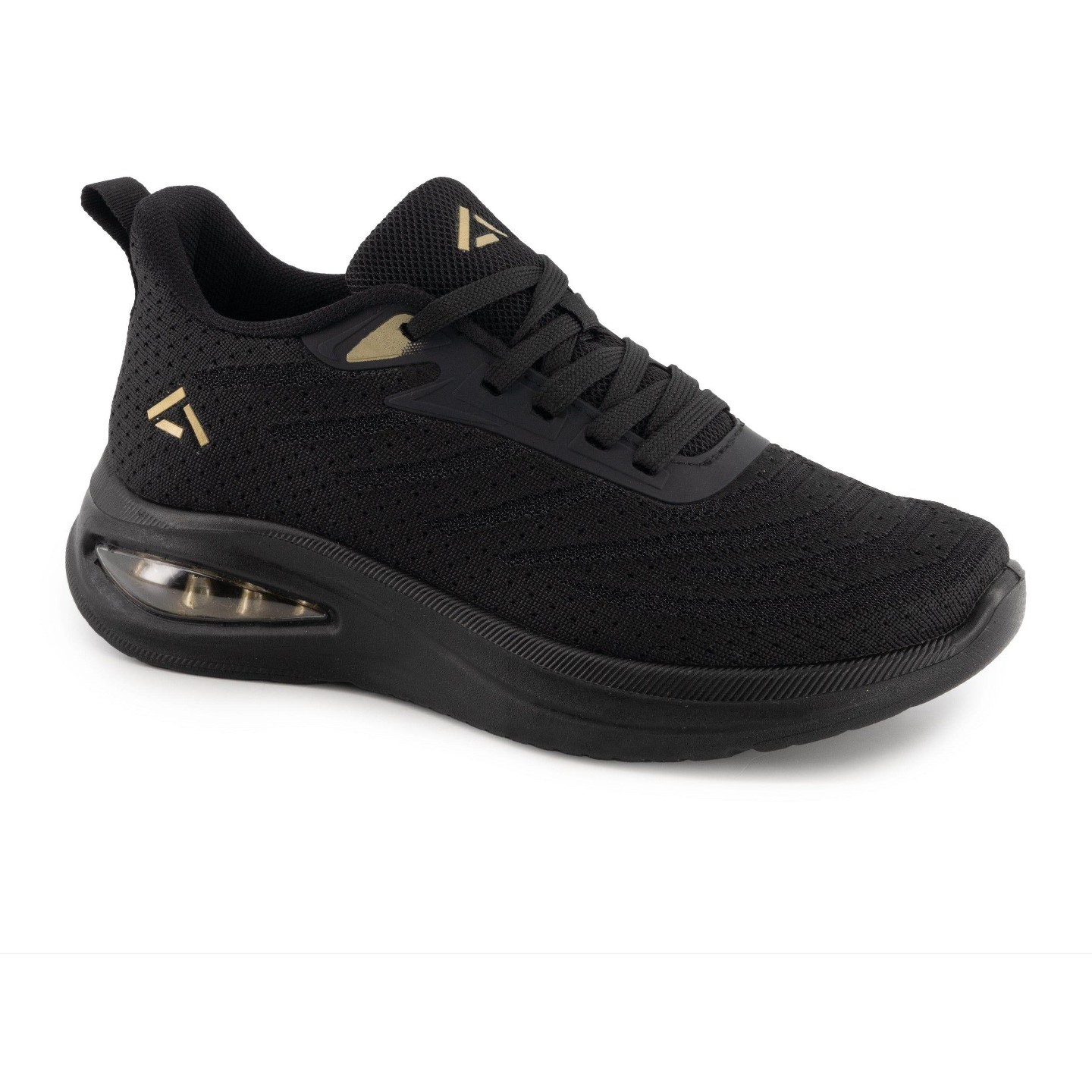 Женские кроссовки Andrea Casual Athletic Sneakers with Cushioned Sole 90387 Black 9, цвет: Чёрный — фото 1