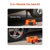 VEVOR Electric Car Jack, 5 Tons /11000 lbs, Electric Scissor Jack with Built-In Inflator, 12V Adjustable Tire Change Replacement ,Orange - 3 of 4