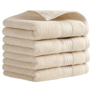 REGALWOVEN Bath Hotel Spa Solid Striped Cotton Soft Absorbent Hand Towels 13" x 29" - 1 of 4