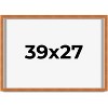 PosterPalooza | Flat Brown Picture Frame - UV Acrylic, Backing Board, Hanging Hardware Included - 2 of 4