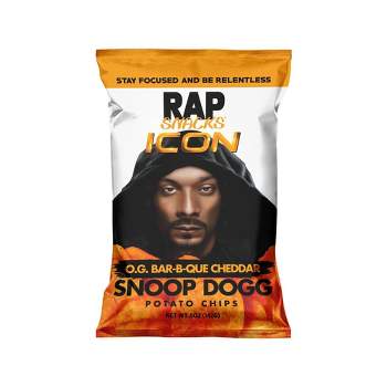 Rap Snacks Barbeque Cheddar Potato Chips - Snoop Dogg -5oz