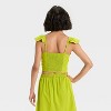 Women's Ruffle Sleeve Woven Halter Top - A New Day™ - 2 of 3