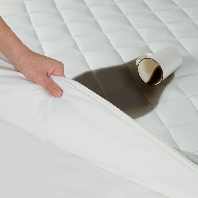 Performance Stretch Fitted Mattress Pad - All In One, 4 of 13