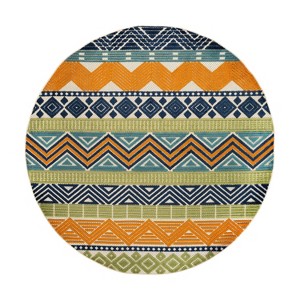 World Rug Gallery Marbella Contemporary Boho Indoor/Outdoor Area Rug - 1 of 4