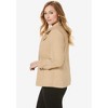 Jessica London Women's Plus Size Peplum Denim Jacket - 4 of 4