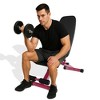 Naysaye Exercise Trainers Dumbbell Bench Adjustable Foldable 880LBS Capacity for Full Body Home Gym and Living Room Use, Black, 49.21"*14.17"*16.93" - 2 of 4