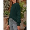BLUEMING Girls' Chunky Ribbed Knit Sweater - Cozy Oversized Long Sleeve Pullover Sweater Top - 3 of 4