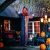 HOMCOM Hanging Clown Outdoor Halloween Decoration, Sound Activated Light Up Eyes & Sound Effects, Animated Prop for Party - 3 of 4