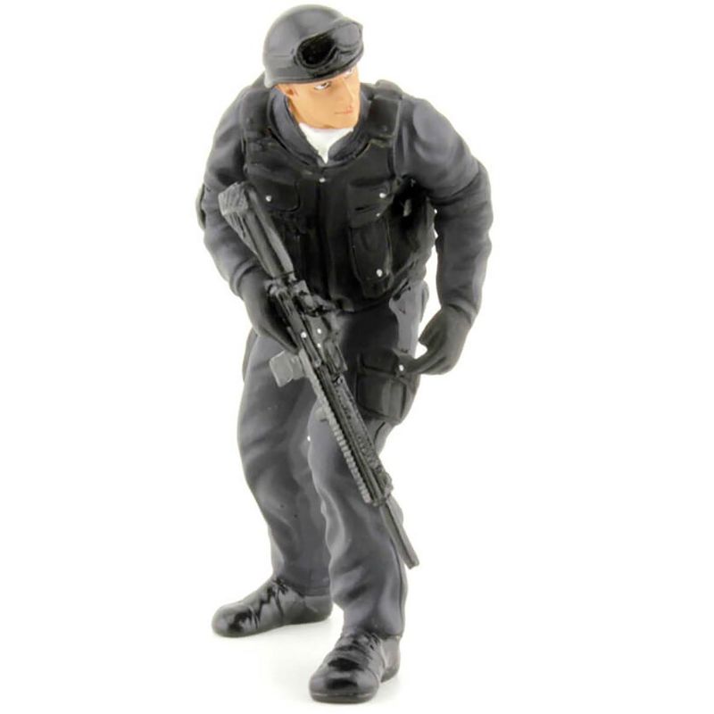 SWAT Team Rifleman Figure For 1:18 Scale Models by American Diorama, 2 of 4