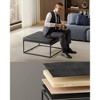 LUIZ Collection - Ottoman, Square Coffee Table, Footstool, Reversible Top, Padded Seat, Side Table, Minimalist - 4 of 4