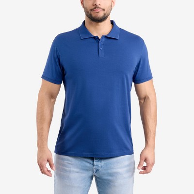 X RAY Men's Short Sleeve New Rib Polo Shirt