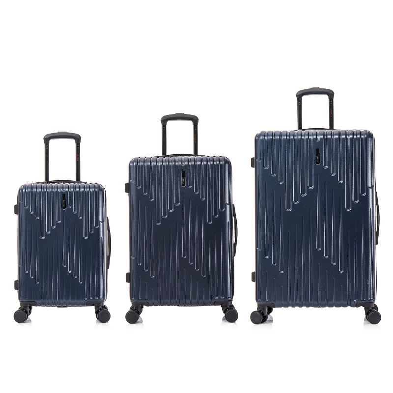 InUSA Drip Lightweight Hardside Spinner 3pc Luggage Set - Blue, 1 of 16