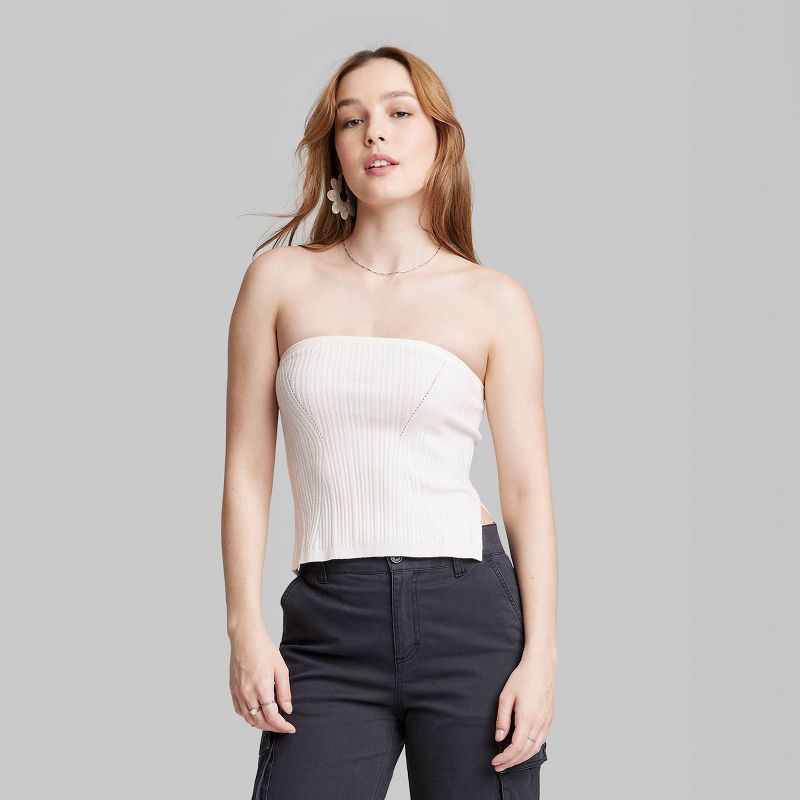 Women's Sweater Tube Top - Wild Fable™, 3 of 8