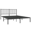 vidaXL Industrial Style Metal Bed Frame with Headboard, Powder-Coated Steel Construction, Supportive Slats and Legs - 3 of 4