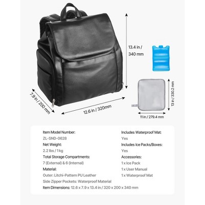 HBEZON Breast Pump Backpack with Ice Pack for Freshness, Fits S1/S2 Pumps, Large Capacity for Travel and Work — фото 2