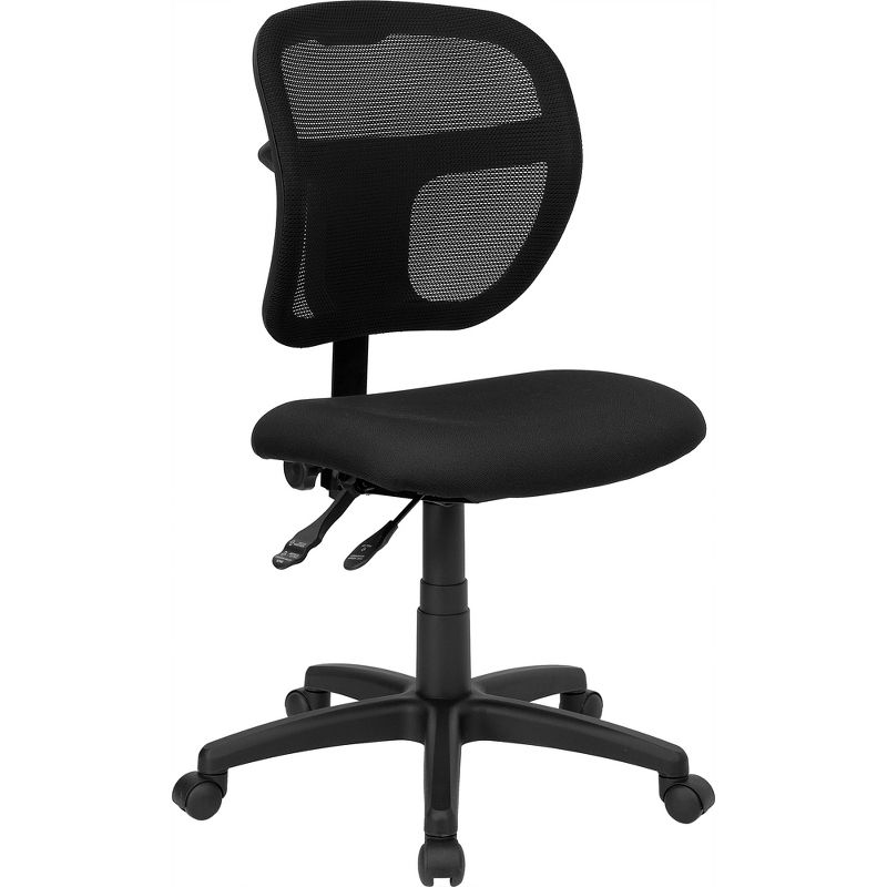 Flash Furniture Mid-Back Mesh Swivel Task Office Chair with Back Height Adjustment, 1 of 4
