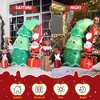 NAYSAYE Christmas Inflatable Holiday Decorations 6FT Elf with Christmas Tree and Santa Funny Yard Display, Multicolor, 65"*35.4"*74" - 3 of 4
