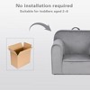 Kids Sofa Toddler Chair,Kids Armchair,Sofa Chair,Toddler Couch with Footstool, Upholstered Couch,Armrest Sofa Chair for Toddlers - 3 of 4