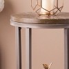 Konya Urban Industrial Round End Table - Brown - SEI - 3 of 4