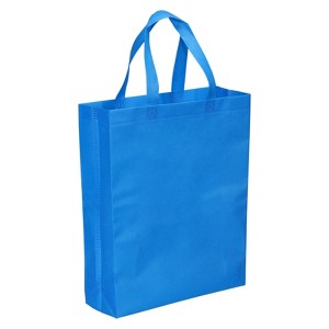 Unique Bargains Reusable Vertical Style Non-Woven Grocery Gift Tote Bag for Travel Storage 10 Pcs - 1 of 4