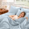 260 Thread Count Organic Cotton Percale Bed Sheet Set by Bare Home - 3 of 4