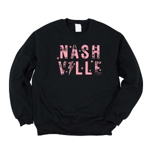 Simply Sage Market Women's Graphic Sweatshirt Pink Nashville - 1 of 2