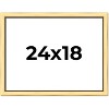 PosterPalooza | Simple Gold Picture Frame - UV Acrylic, Backing Board, Hanging Hardware Included - 2 of 4
