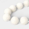 72" Christmas All White Poms Garland Ivory - Wondershop™ - 3 of 3