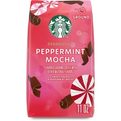 Starbucks Peppermint Mocha Flavored Light Roast Coffee - 11oz