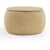 VYNXARIA Round Storage Ottoman, 2 in 1 Function, Work as End table and Ottoman - 4 of 4