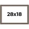 PosterPalooza | Weathered Black Picture Frame - UV Acrylic, Backing Board, Hanging Hardware Included - 2 of 4