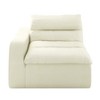 DOMETOUR Lazy Floor Sofa, Modern Floor Lounge Chair with Left Arm, Comfortable Beanbag Sofa for Living Room Bedroom Office - Beige - 4 of 4