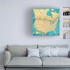 Trademark Fine Art - blursbyai Lexy Detailed Map Of The Us And Canada Canvas Art - 2 of 4