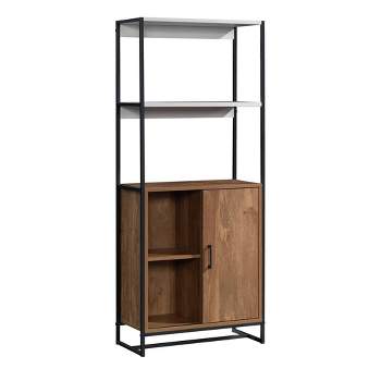59.56"2 Open Shelves Tremont Row Vertical Bookcase Sindoori Mango - Sauder: Modern Storage, 4-Tier, Metal Frame