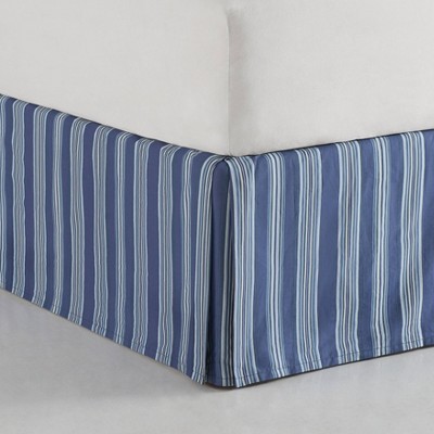 Waverly Tabriz King Blue Cotton Reversible Comforter Set