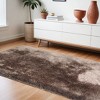 HomeRoots 5' X 7' Charcoal Shag Hand Tufted Area Rug - 2 of 4