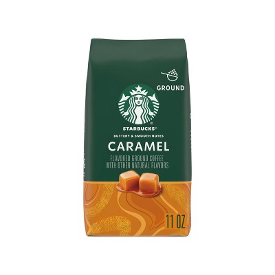 Starbucks Flavored Light Roast Ground Coffee — Caramel — 1 bag (11 oz.)