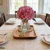 Hydrangea Artificial Flowers in Vase, Real Touch Faux Hydrangea with Faux Water for Home Office Wedding Decor,Pink. - 3 of 4