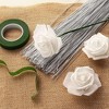 Juvale 300 Pieces White 22 Gauge Floral Wire Stems for DIY Crafts, Artificial Flower Arrangements, 16 In - 4 of 4