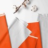 Bacati - White with band on bottom Crib/Toddler Bed Skirt - Orange - 2 of 4