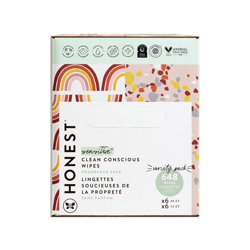 The Honest Company Plant-Based Baby Wipes made with over 99% Water - Variet Pack - 648ct, 4 of 10