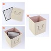 REGALWOVEN Fabric Collapsible Sturdy Lightweight Open Storage Bins 11*11*11in 3 Pcs - 3 of 4