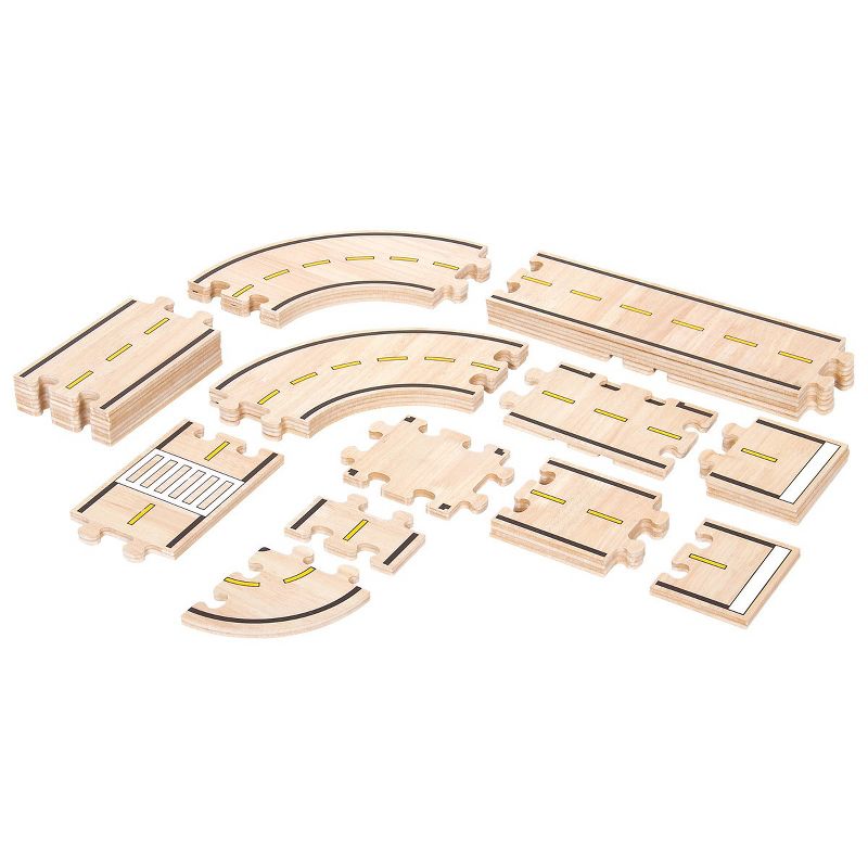 Guidecraft Double-Sided Roadway System - 42 Piece Set, 3 of 7
